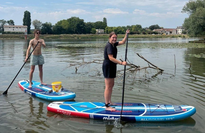 Camping aux rives du soleil suppen op het water 1